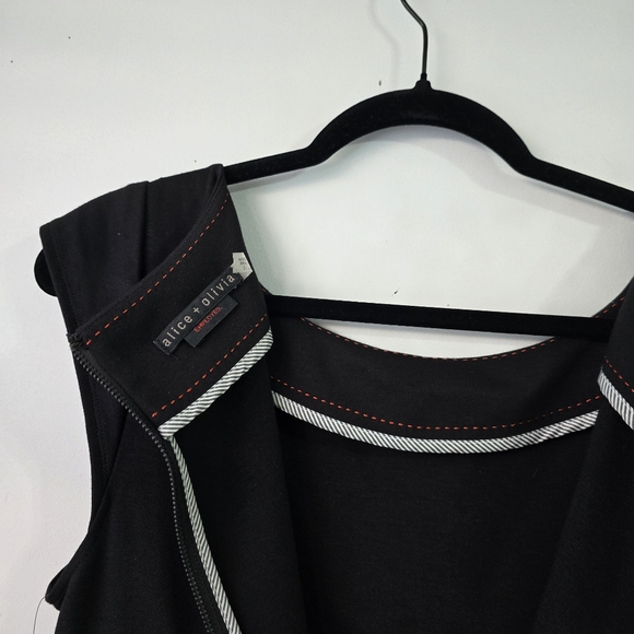 Alice + Olivia Elegant Black Peplum Dress 12 - Picture 11 of 12